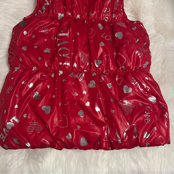 Girls red and silver vest size L 10/12 in girls. Great condition - Picture 9 of 10